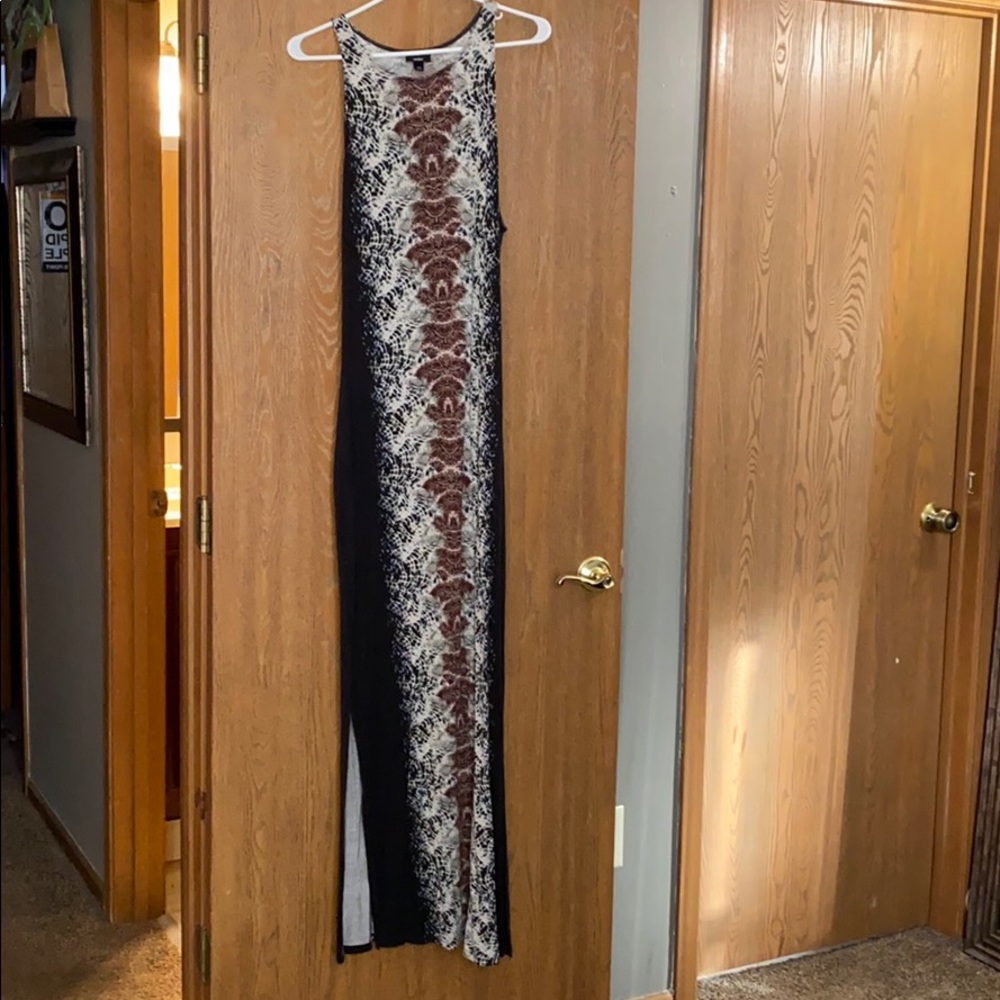 Abstract Print Maxi